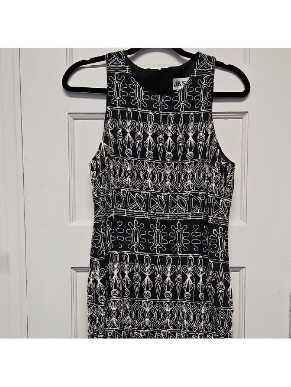 J.B.S. Black and White Maxi Dress Size 8